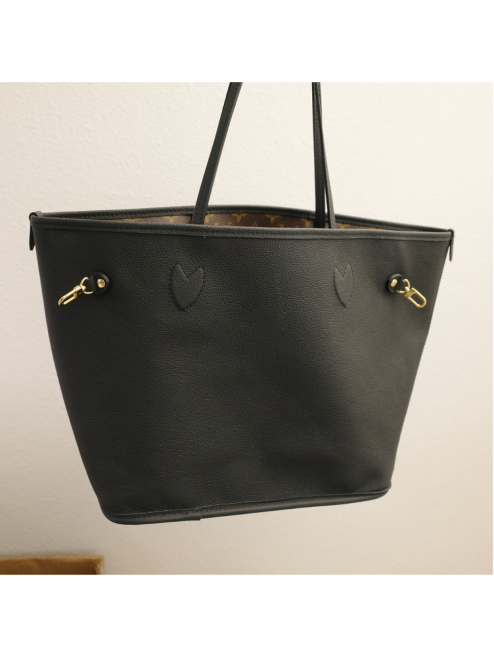 LOUIS VUITTON Inside Out Reversible Black Monogram Neverfull MM